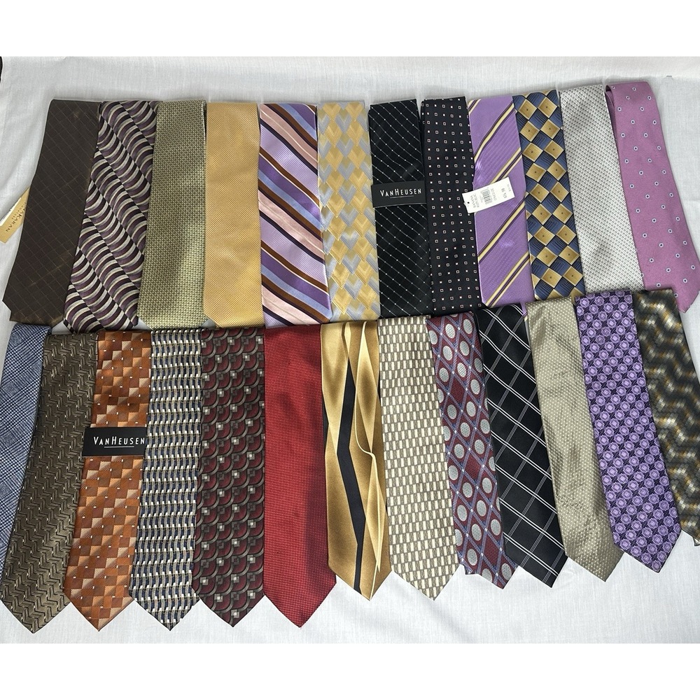 Lot Of 25 Assorted Men's Ties Some NWT